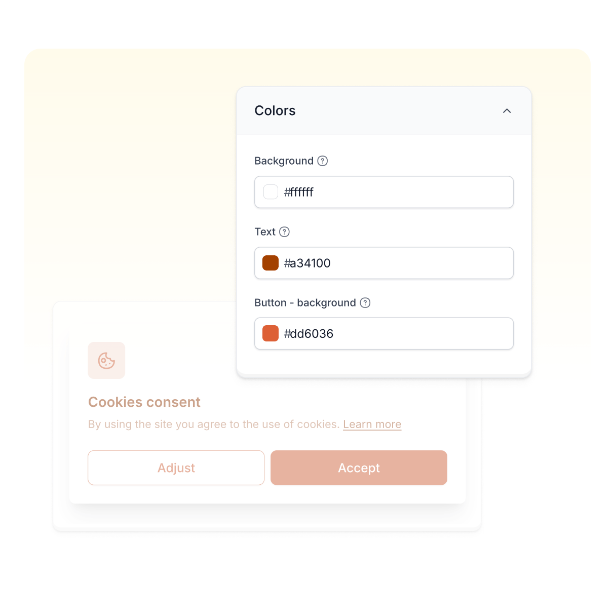 Módulo para personalizar el aspecto del aviso de cookies