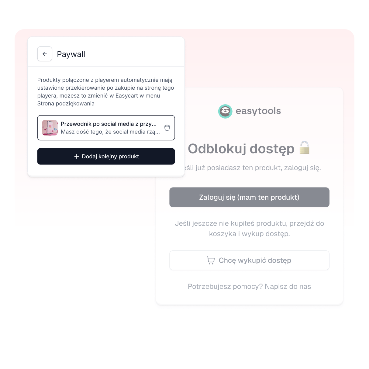 Ochrona dostępu w Easyplayer