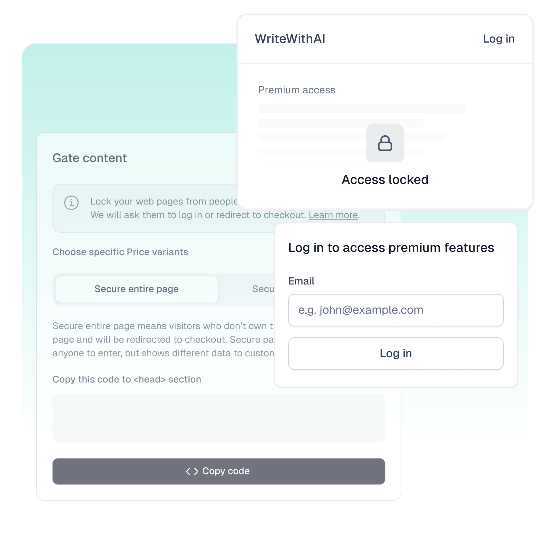 Interfejs zabezpieczania dostępu do treści w Easytools