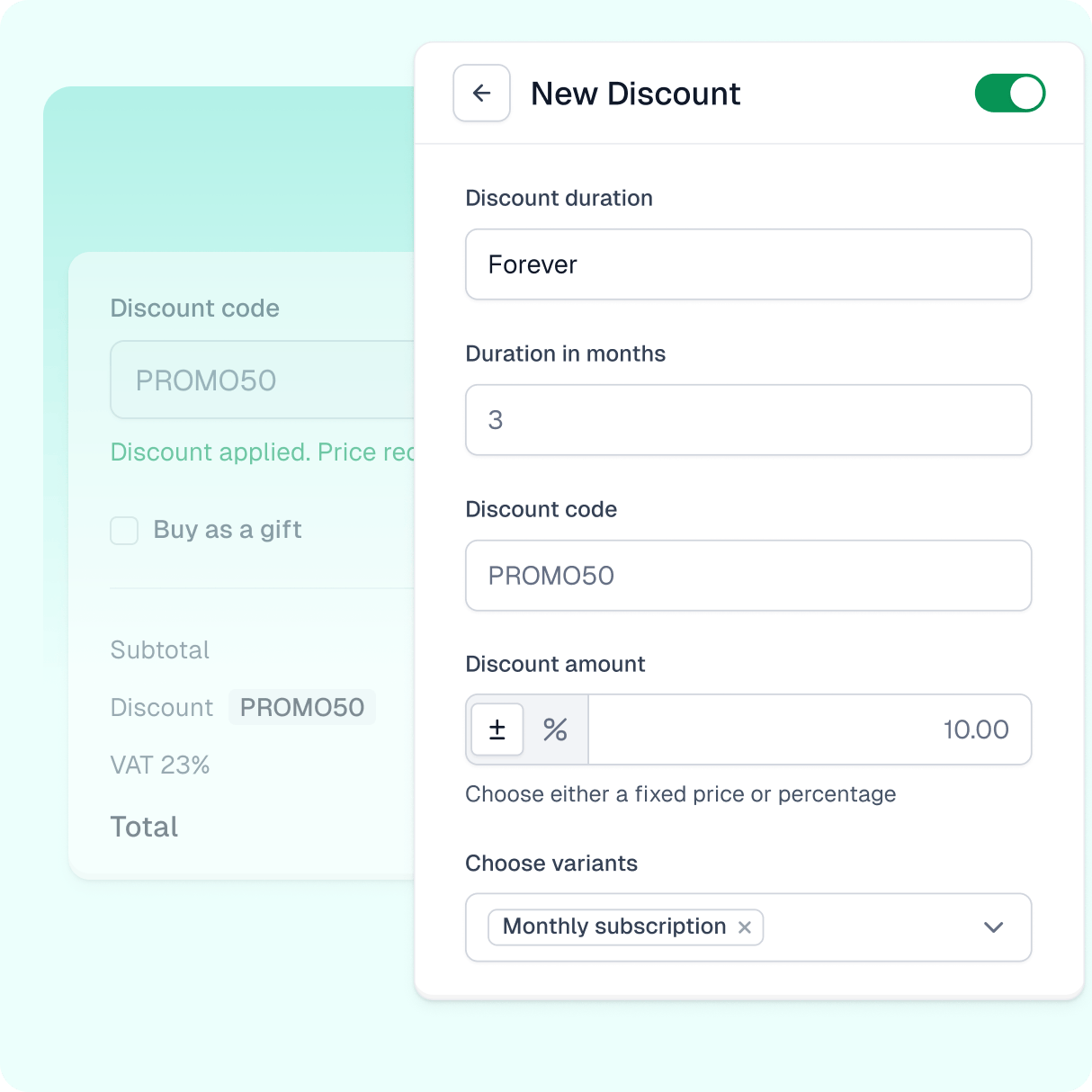 Promociones y descuentos