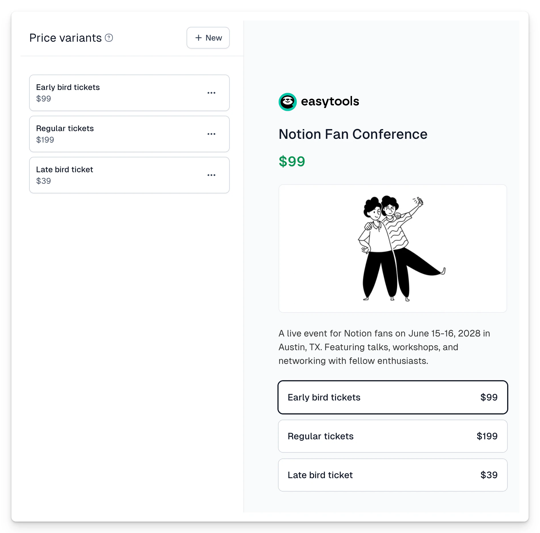 Adding a price variant