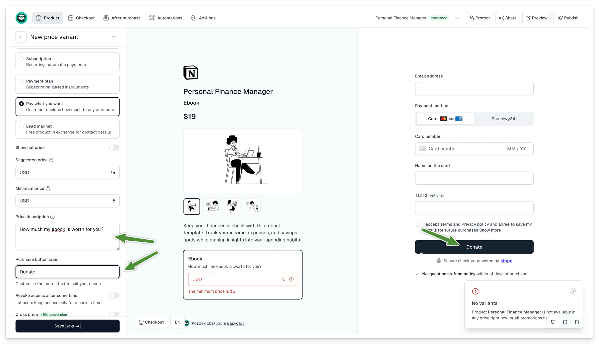 Additionally, you can personalize the checkout experience by modifying labels and descriptions to align with your…