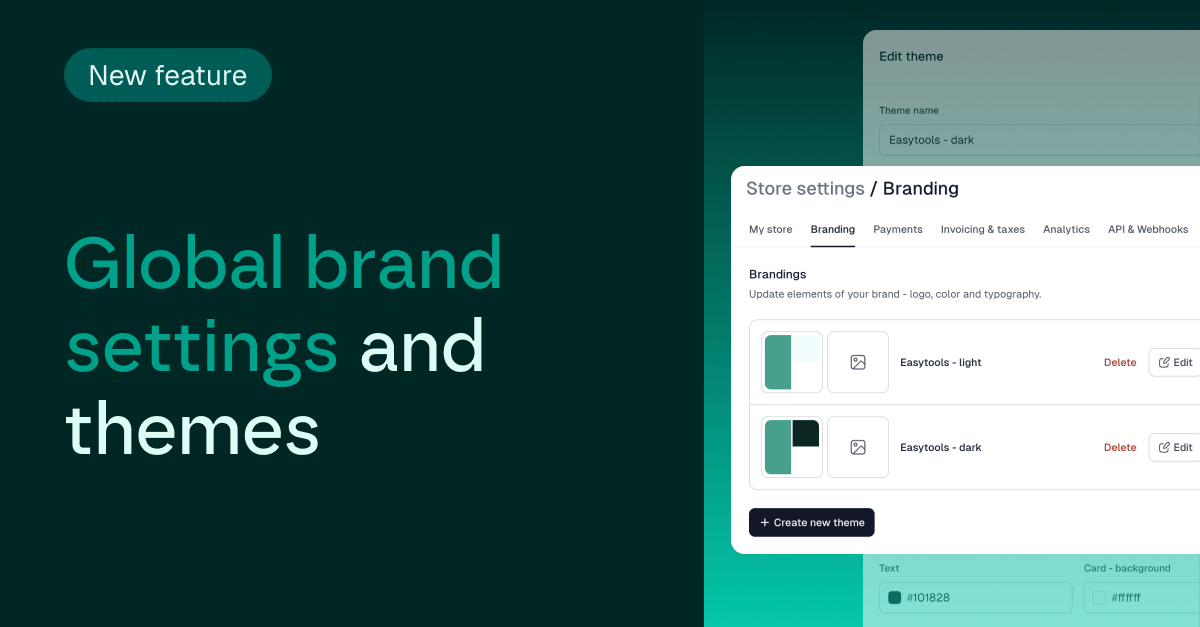 Global branding and themes