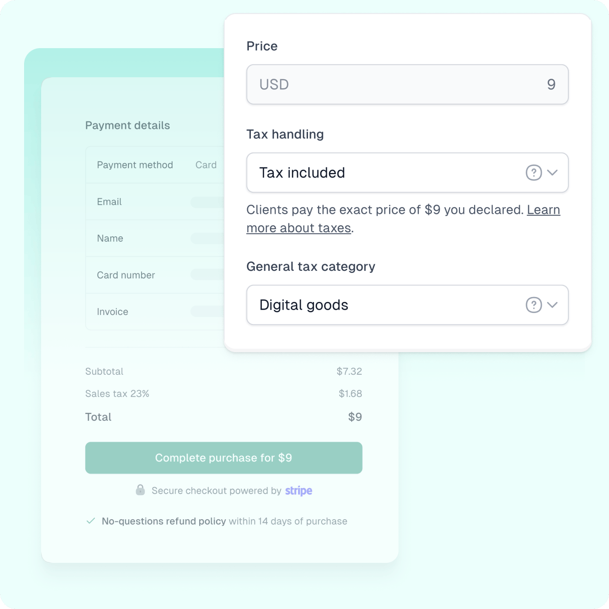 Global tax & invoices