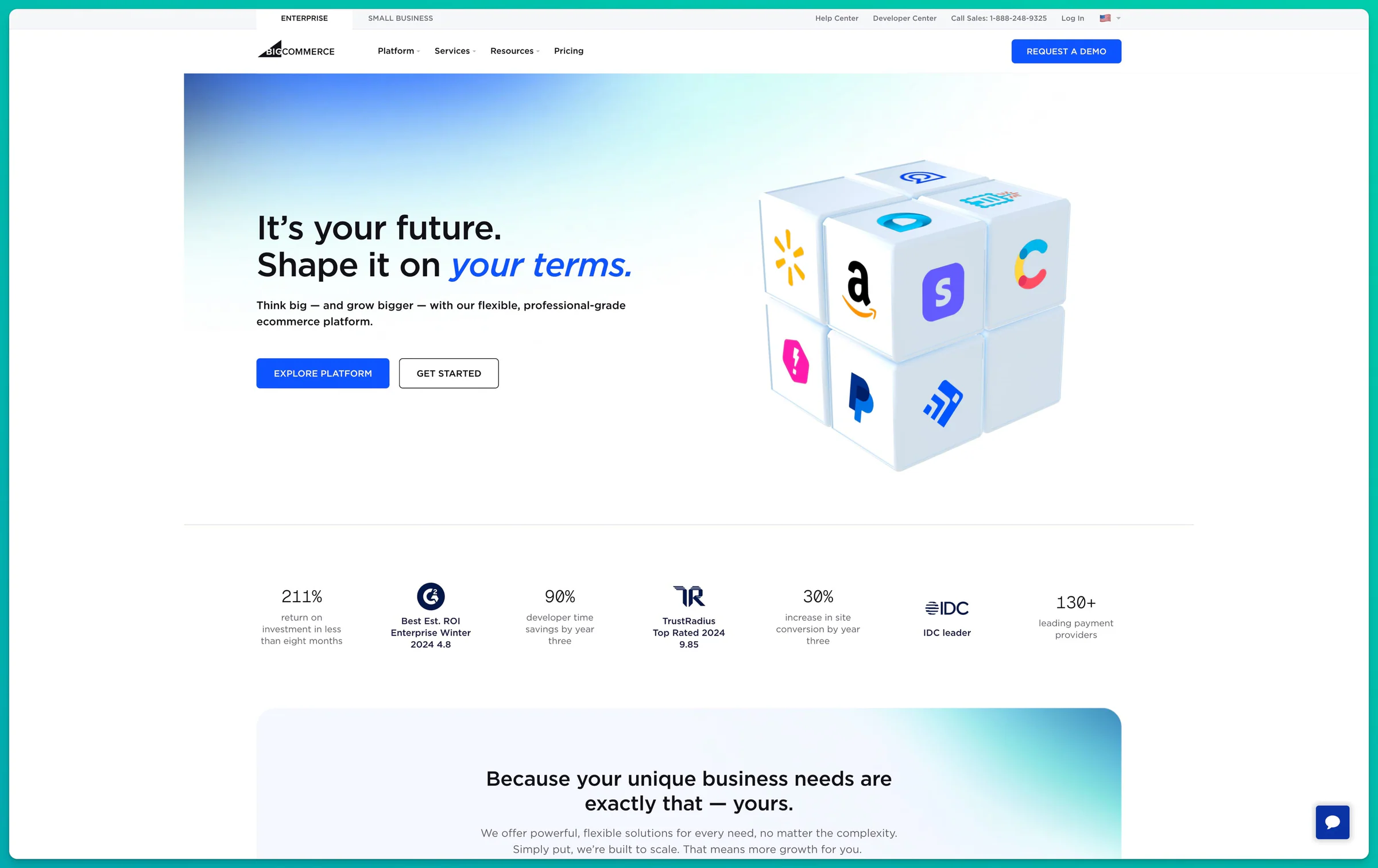 Sitio web oficial de BigCommerce