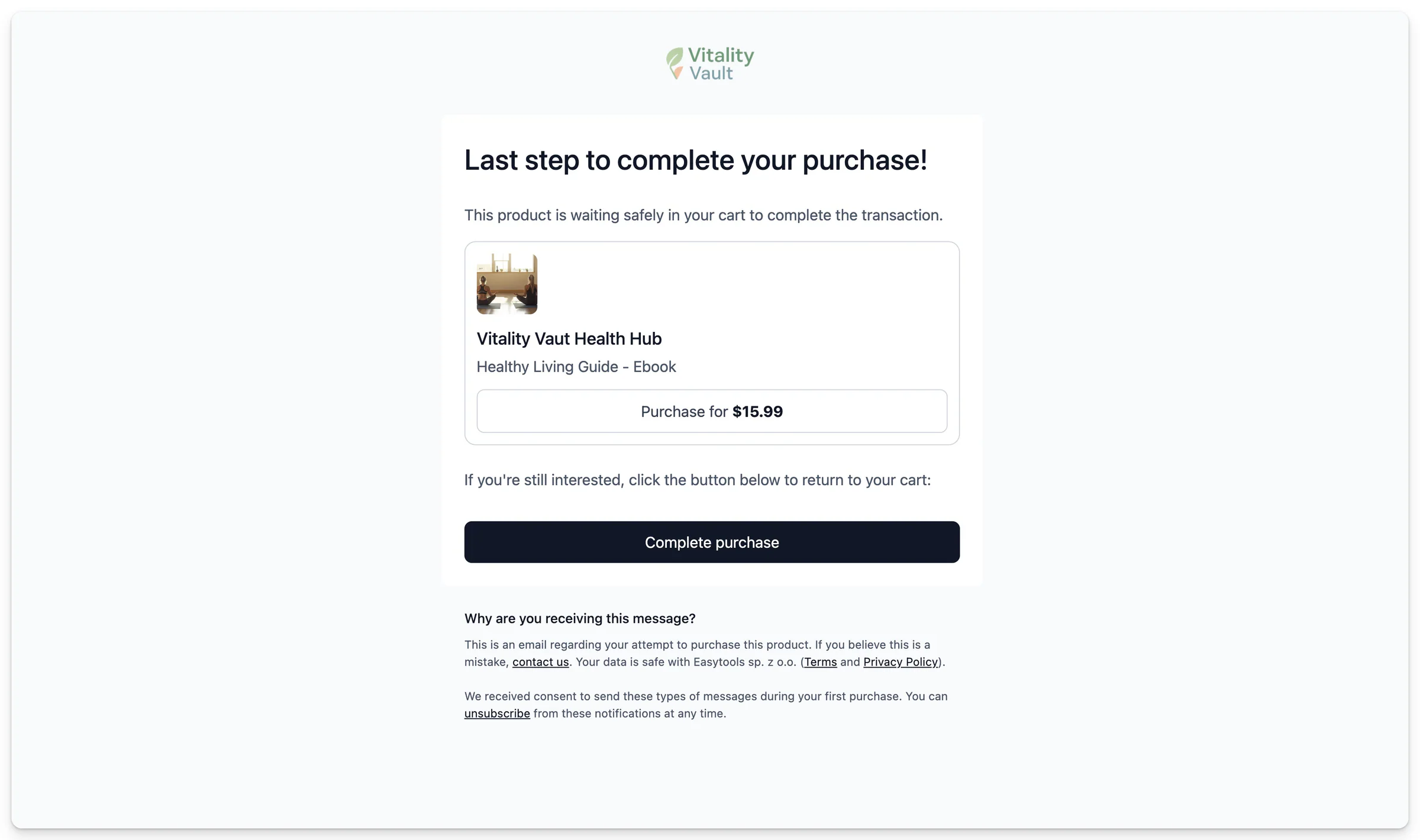 Easytools: checkout recovery