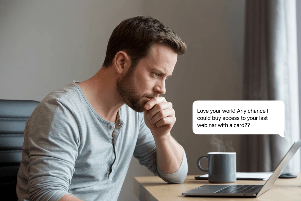 accept payments on website