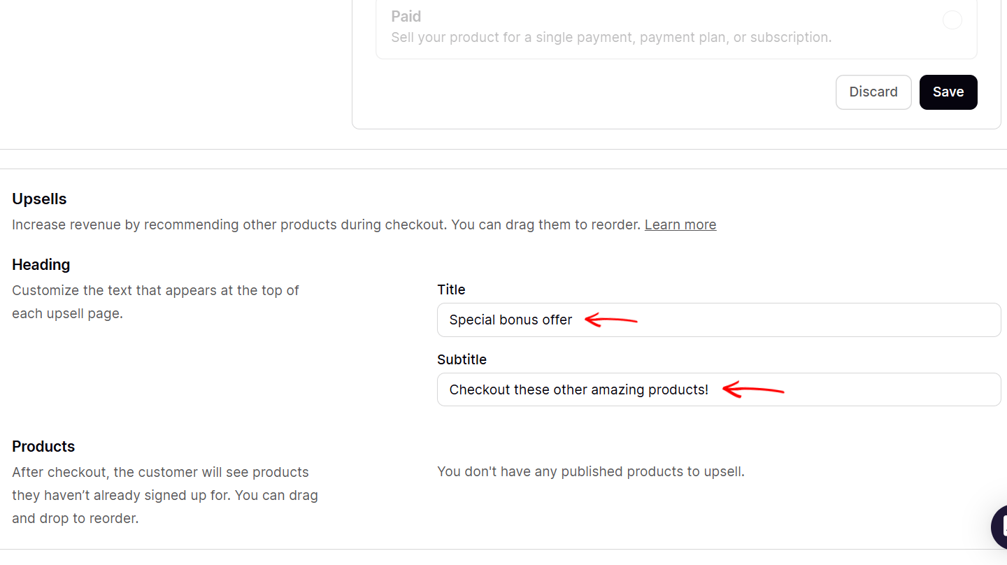 Un site avec des fonctionnalités pour vendre des produits digitaux