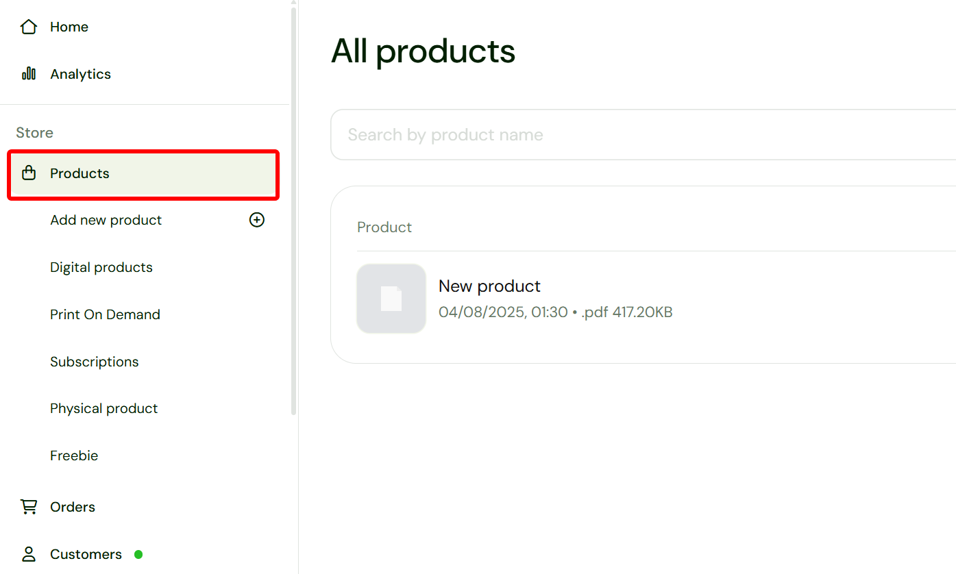 Page produit pour vendre un produit digital