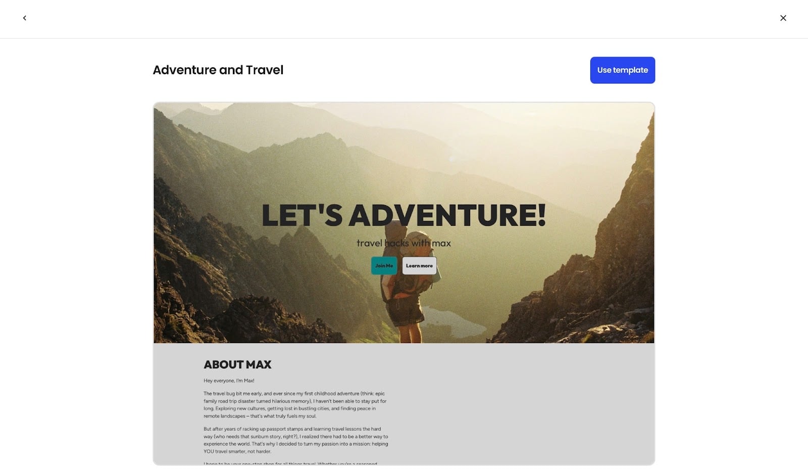 La fonctionnalité de site web dans Beacons - les meilleures plateformes pour vendre des produits digitaux