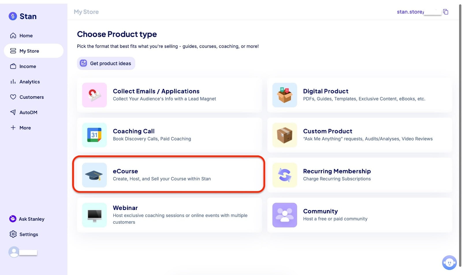 Stan Store - les meilleures plateformes pour vendre des produits digitaux