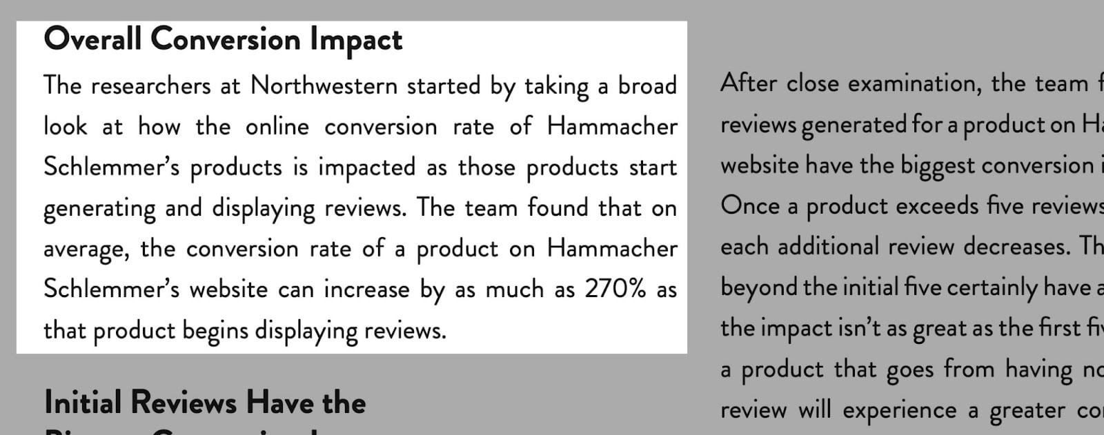 Résultats de recherche sur les avis produits et leur impact sur la conversion