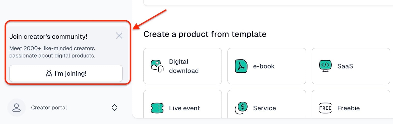 Options pour créer un produit digital et rejoindre une communauté de créateurs