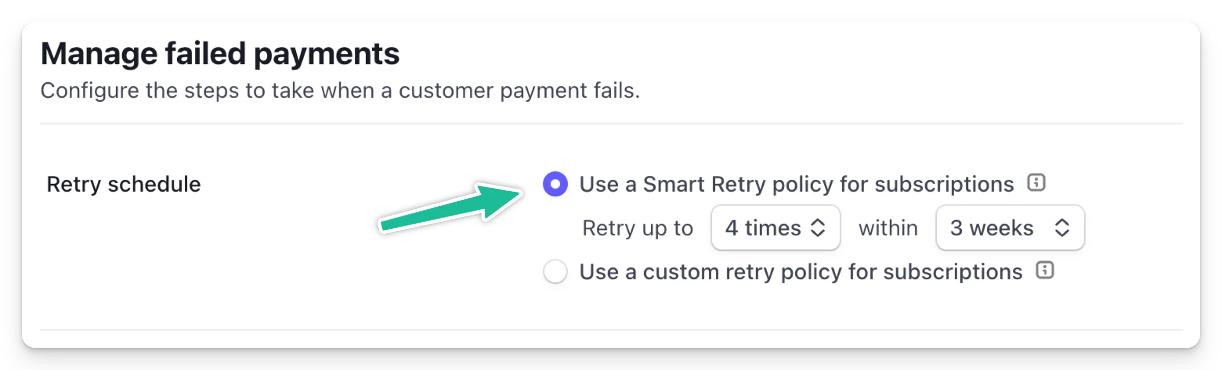Failed renewals recovery