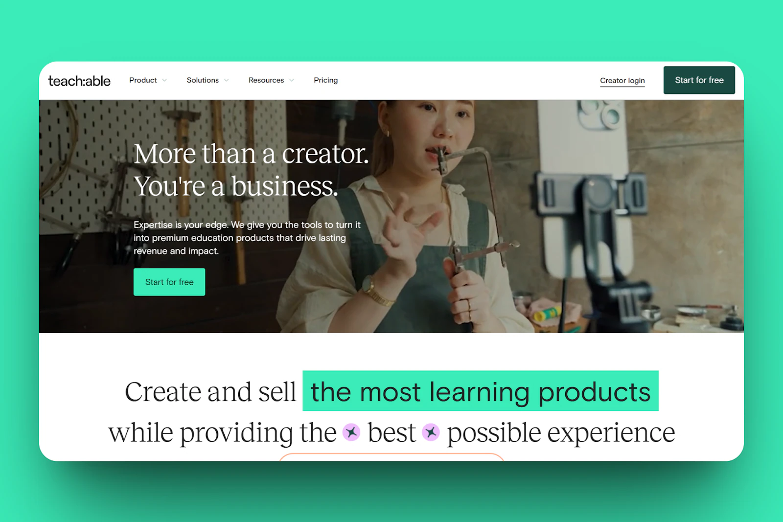 Teachable - meilleures plateformes d'abonnement