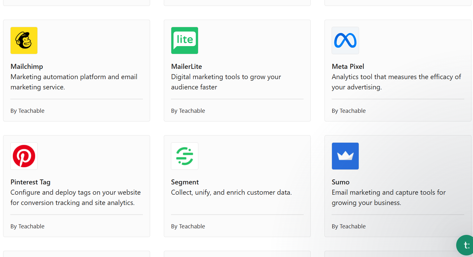 Available integrations - Best membership platforms