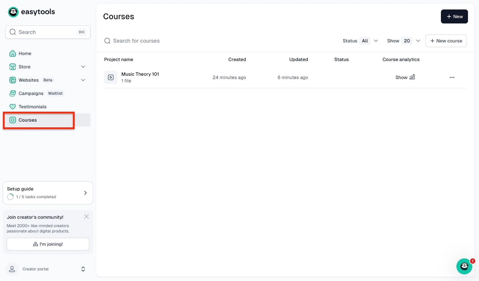 Major online course platforms