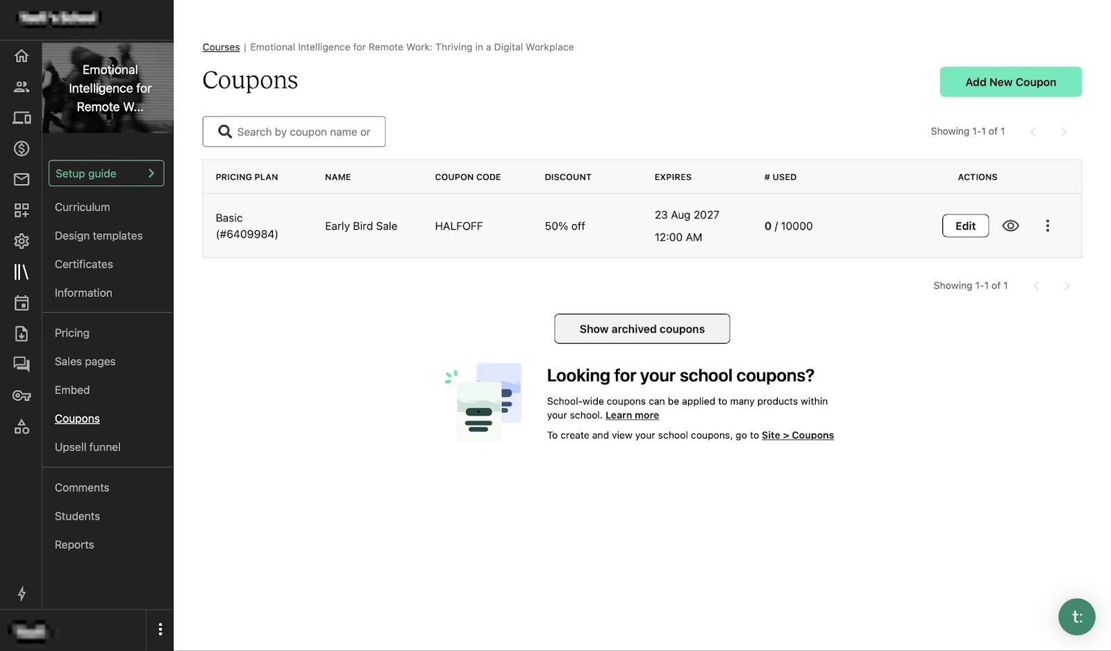 Teachable-best online course platforms