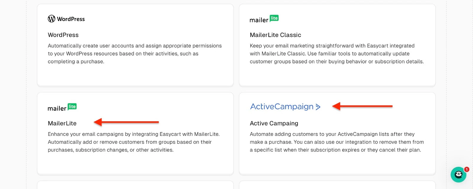 Wordpress and ActiveCampaign integrations