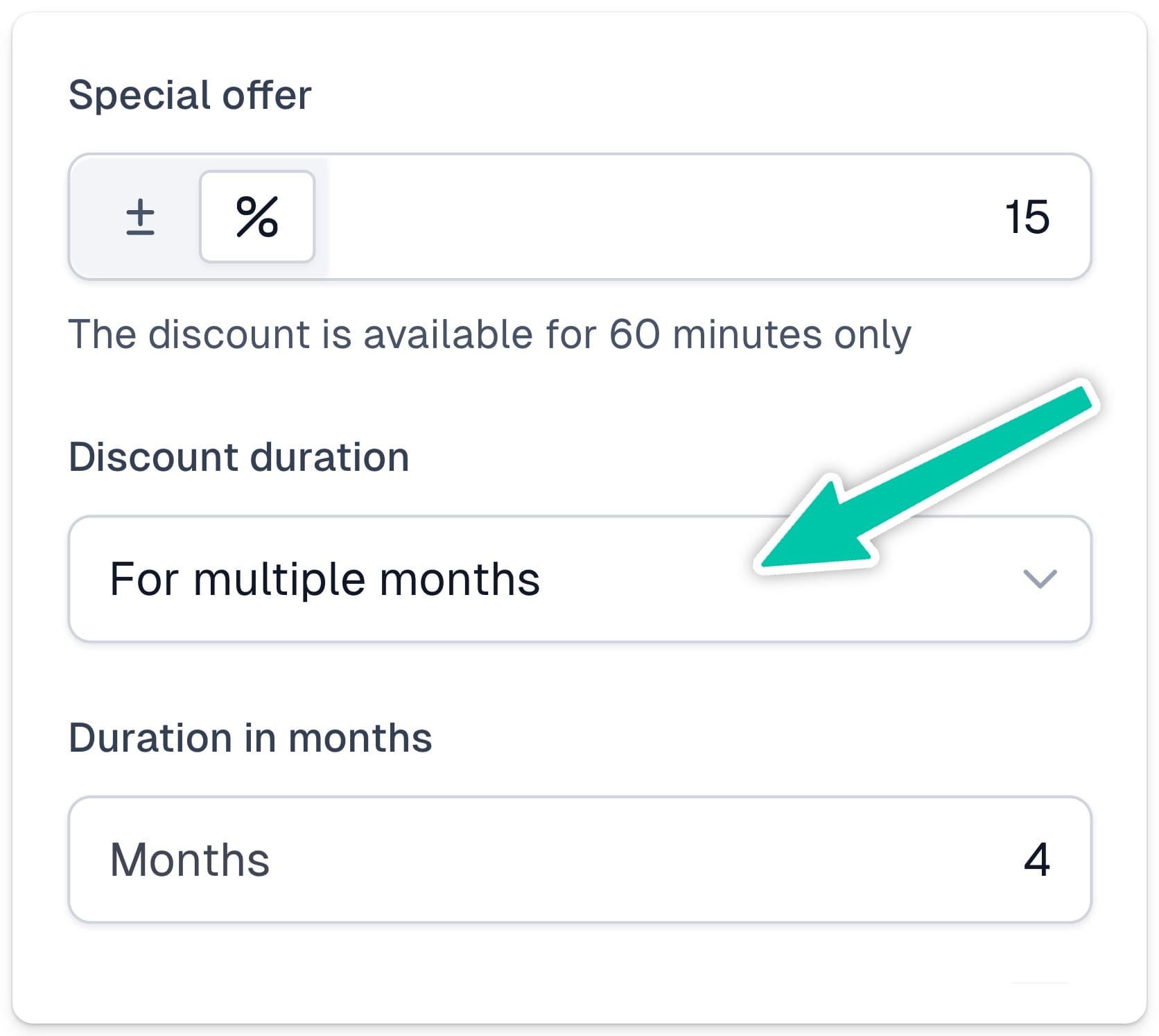 68c14f9c16bde8c3a7ff8b4e Easytools cross sell discount duration