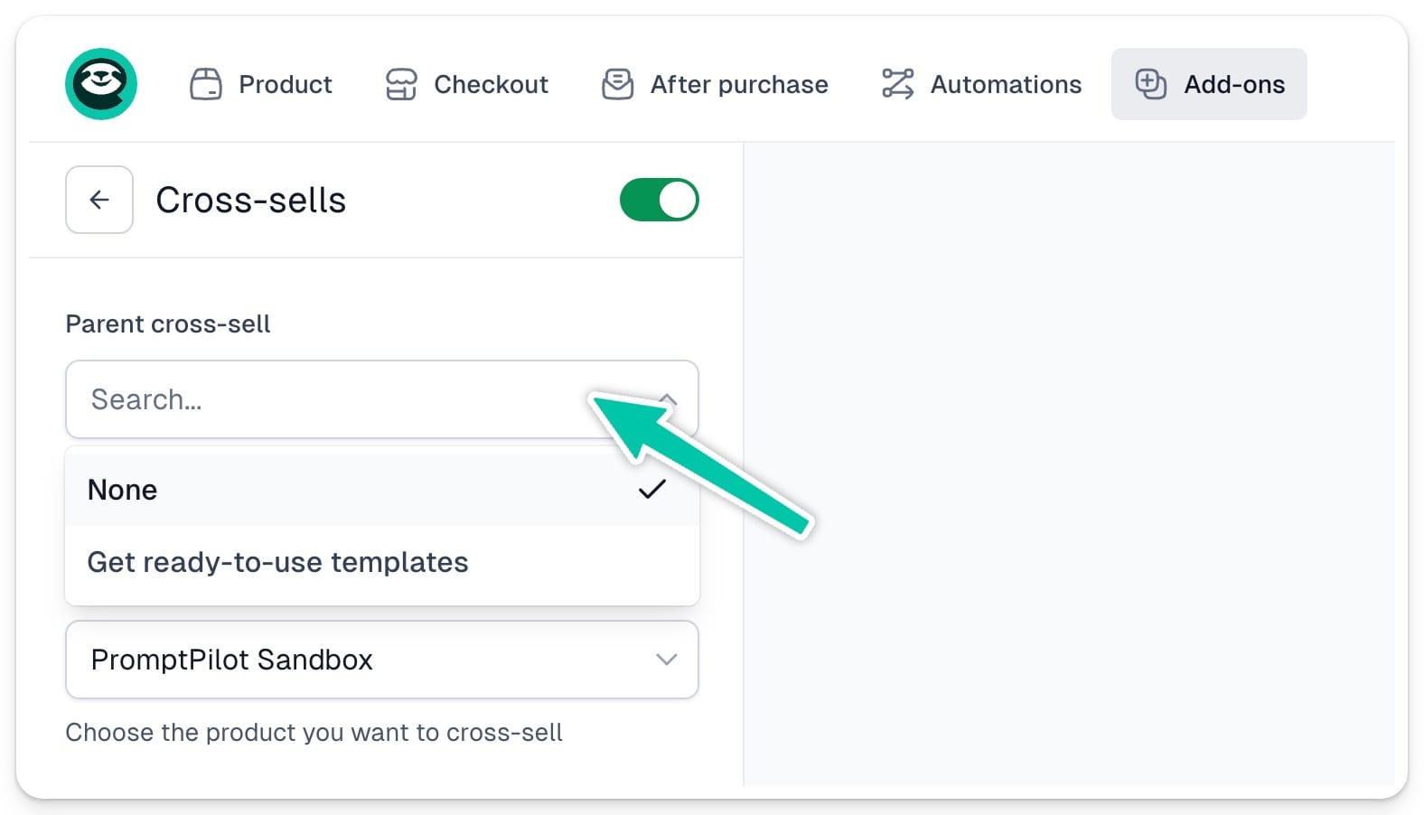 68c15028d1388b8a97fd725e Easytools cross sell selecting parent