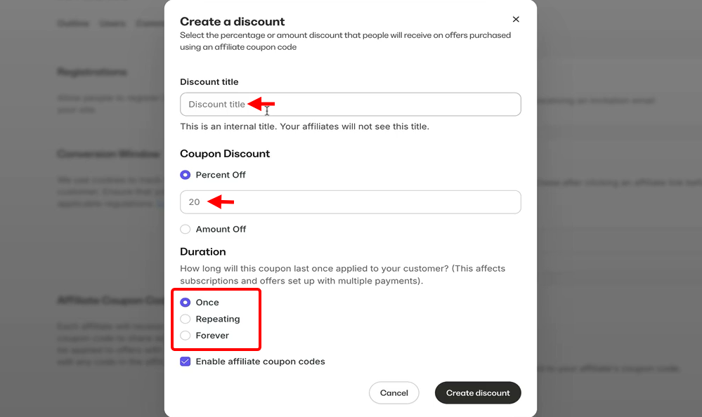 Outils marketing: capture d'écran de Kajabi - tableau de bord analytique