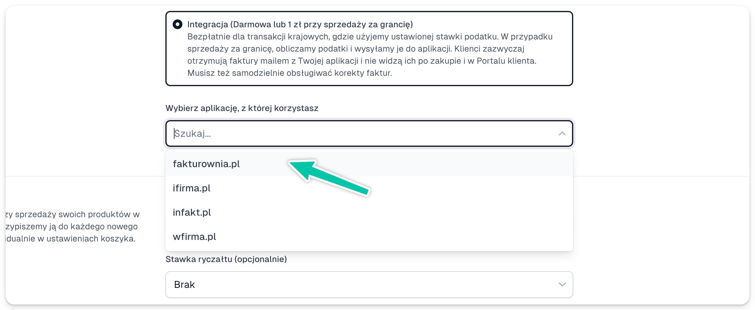 Easytools integracja z Fakturownia