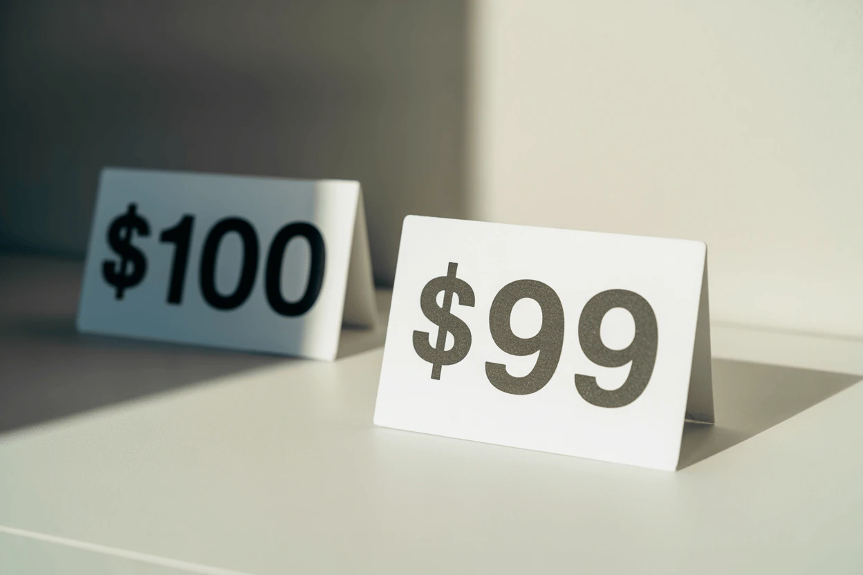 Les prix magiques - l'effet du chiffre de gauche en action