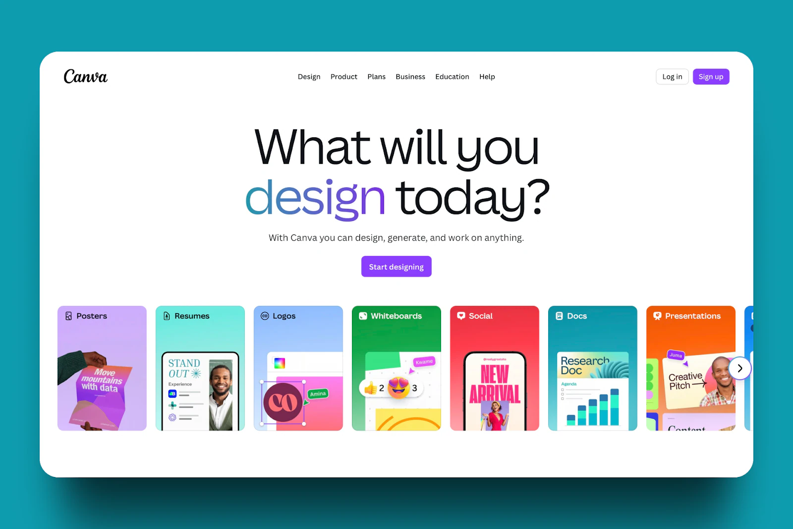 Page d'accueil de design des meilleures plateformes de coaching en ligne