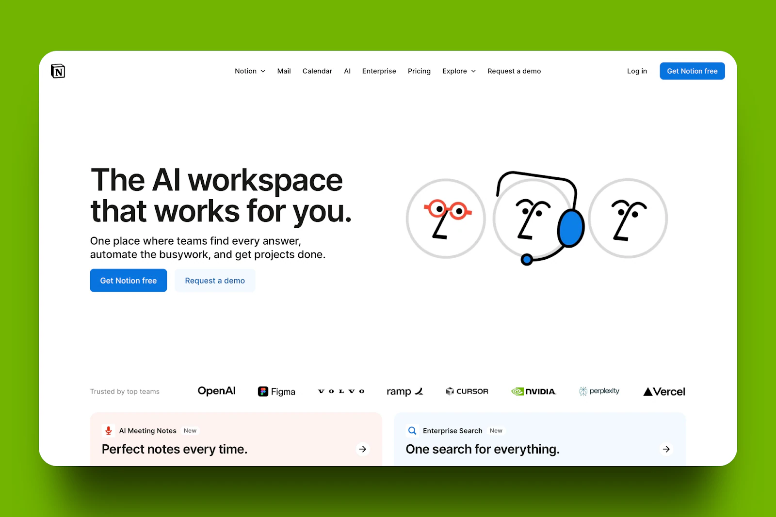 Meilleures plateformes de coaching en ligne utilisant l'IA: espace de travail Notion