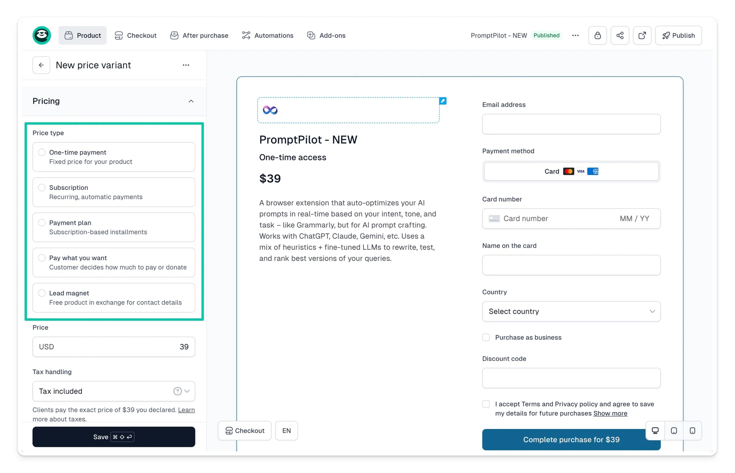 Cómo Easytools te ayuda a probar distintos enfoques de precio