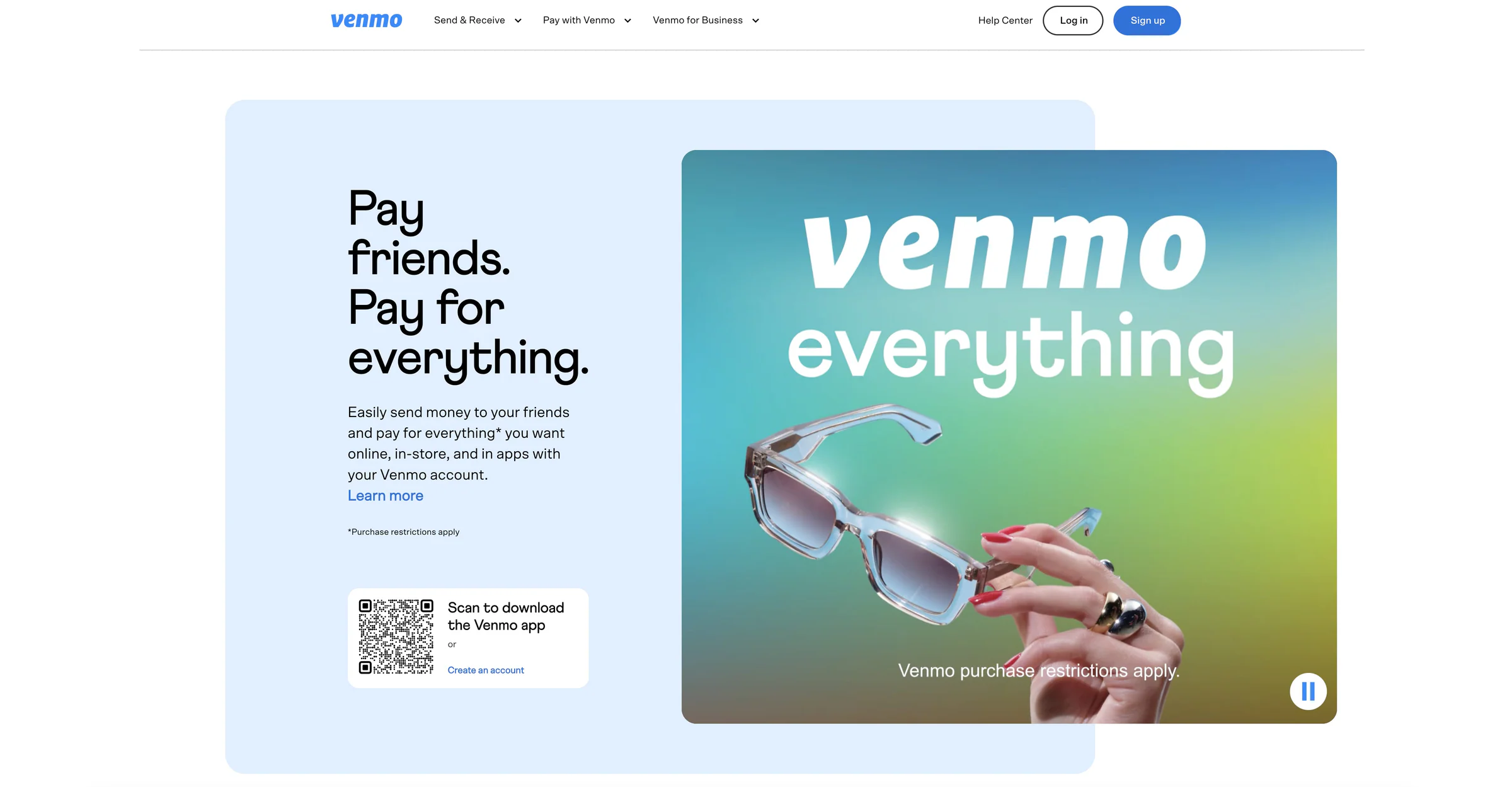 Venmo online payment method