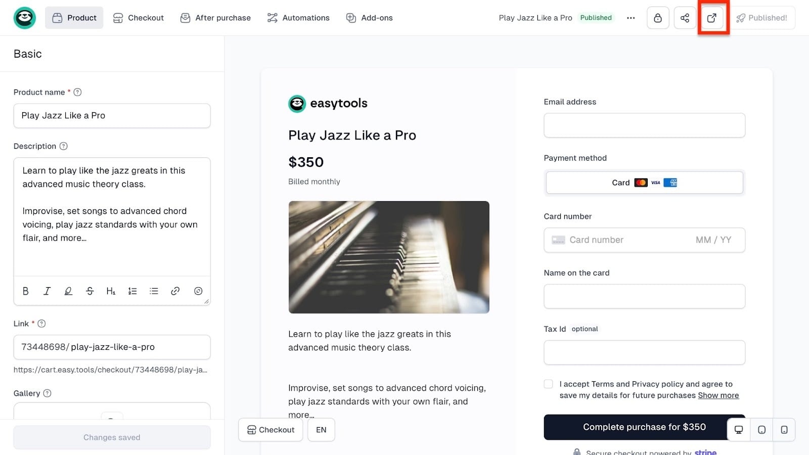 Checkout page for best patreon alternatives course
