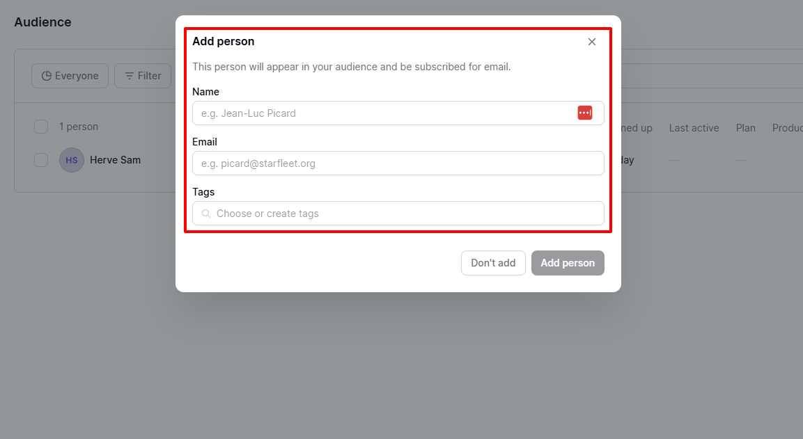 Podia: blog editor screenshot
