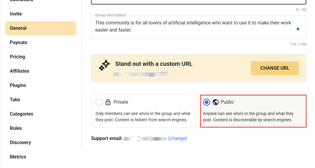 Best patreon alternatives community public visibility settings enabled