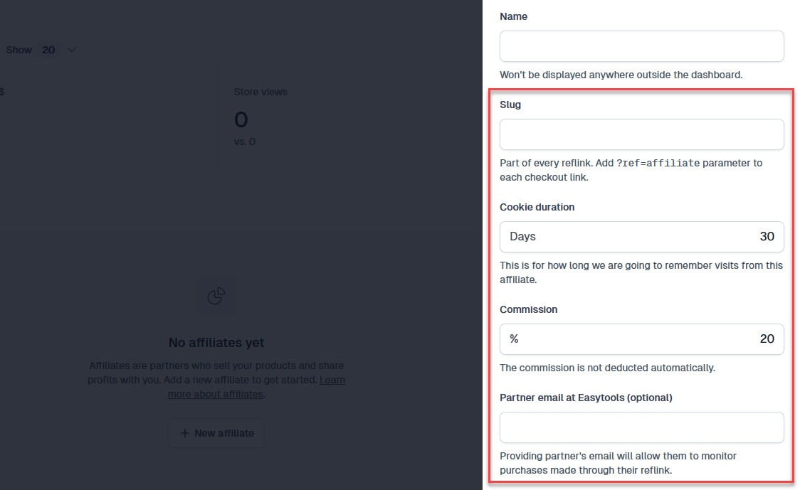 Consider essential features: checkout screenshot — sharing options