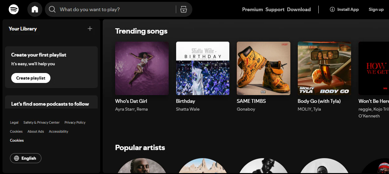 Tableau de bord de streaming musical présentant des idées de revenus passifs