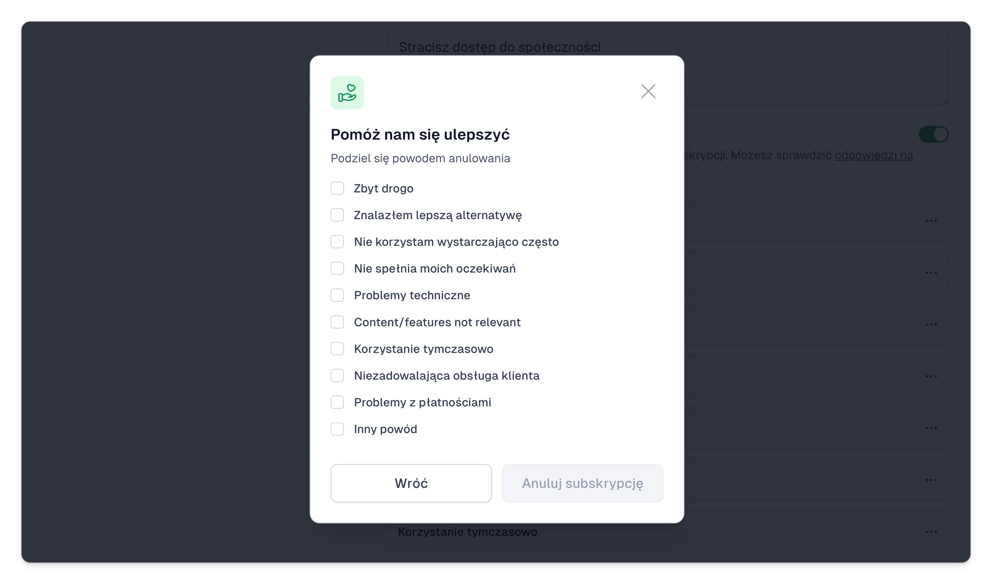 6903359386ac4c02d50bdbe5 Easytools%20ankieta%20rezygnacji%20z%20subskrypcji