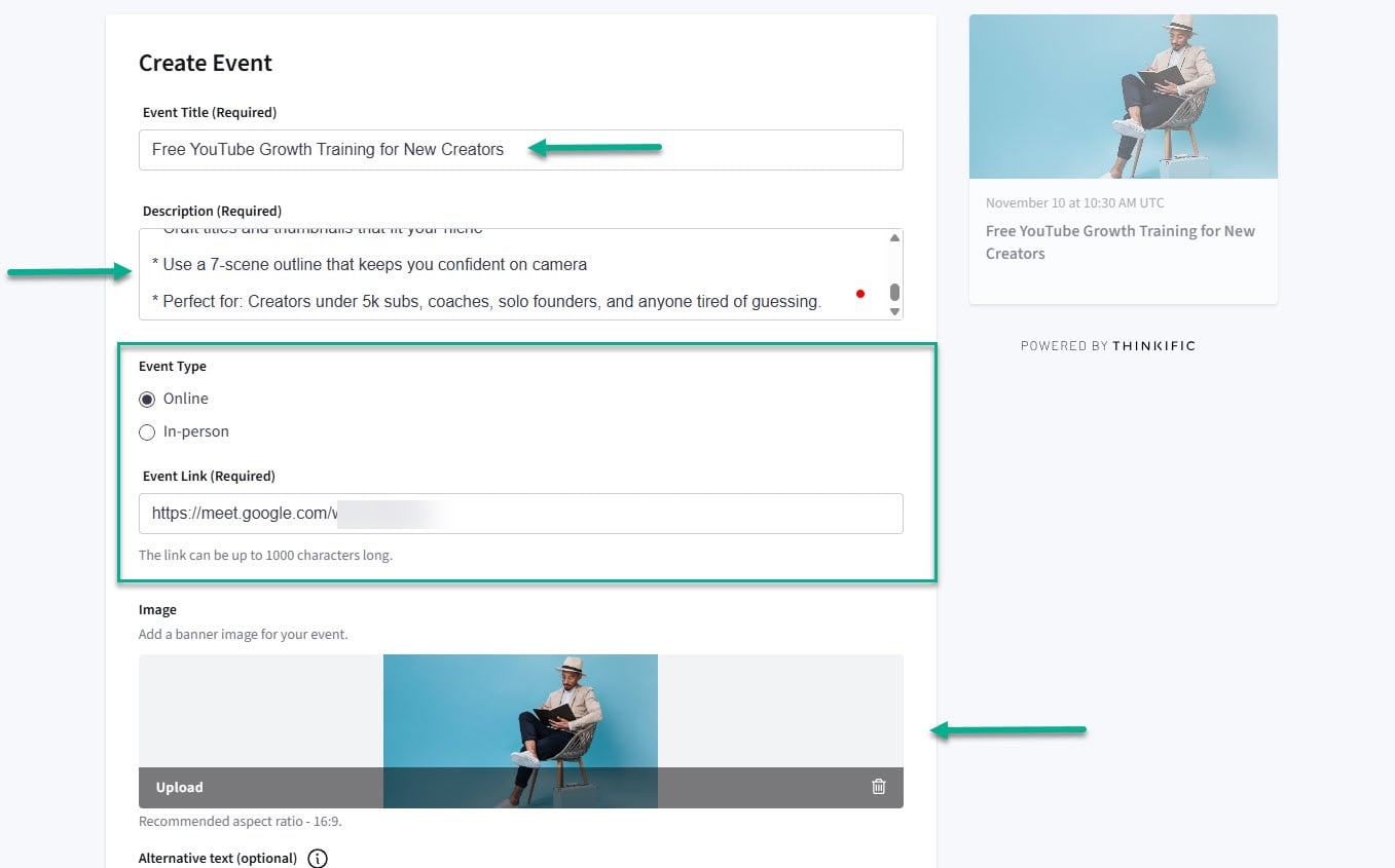 Capture de l'interface abonnements et communautés