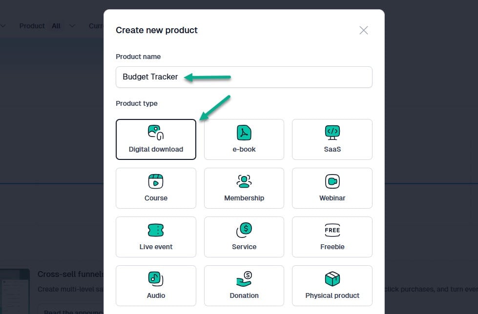 vendre un produit digital à télécharger dans easytools