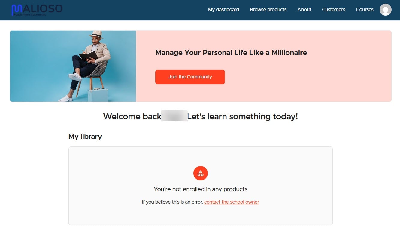 site publié créé dans teachable
