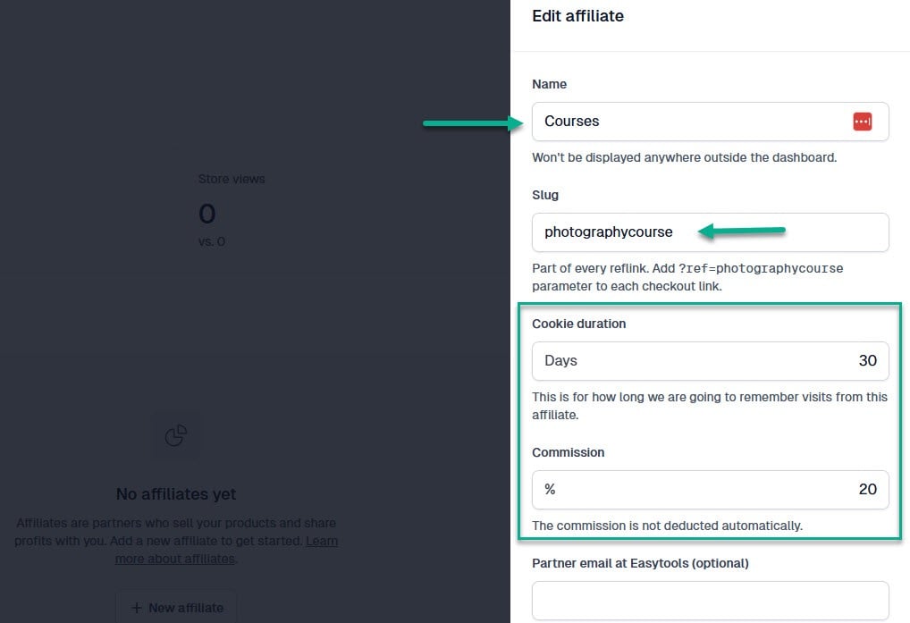 Outils marketing et de vente: capture des options de partage