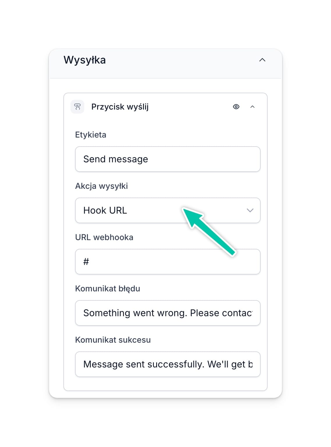 Easypage powiadomienie o kontakcie webhook