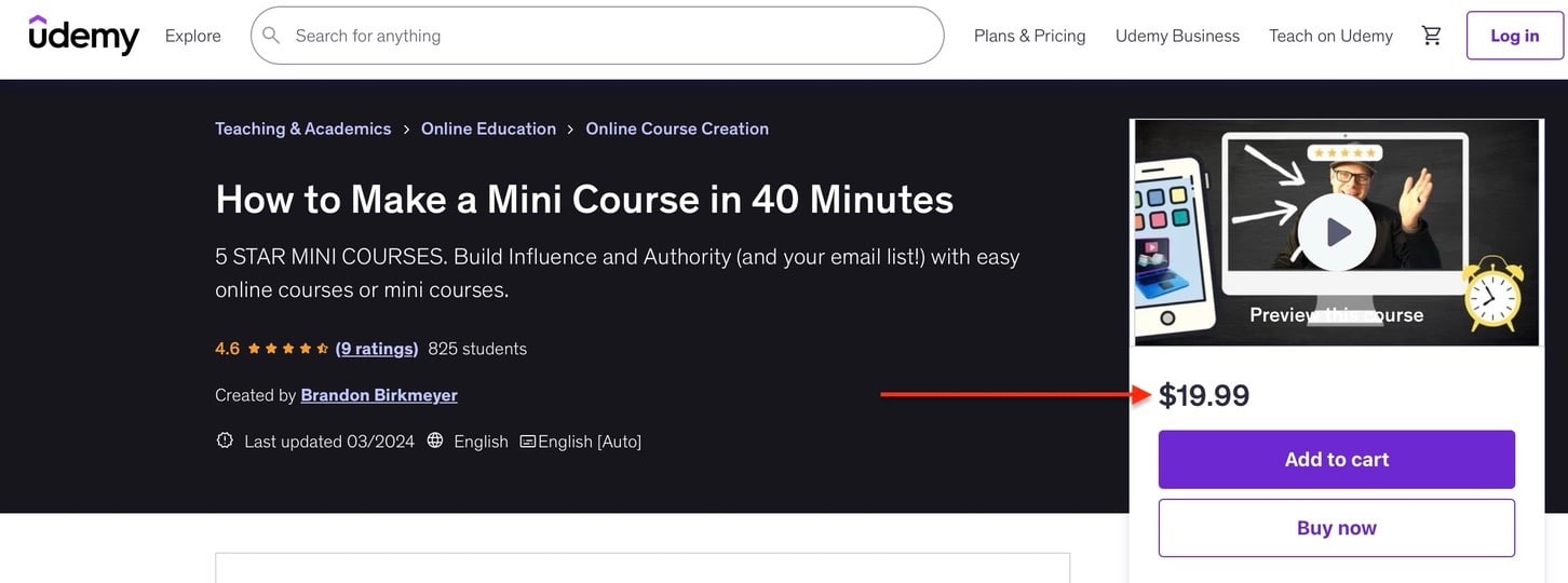 Fixez un prix accessible pour votre formation en ligne afin d'attirer des élèves