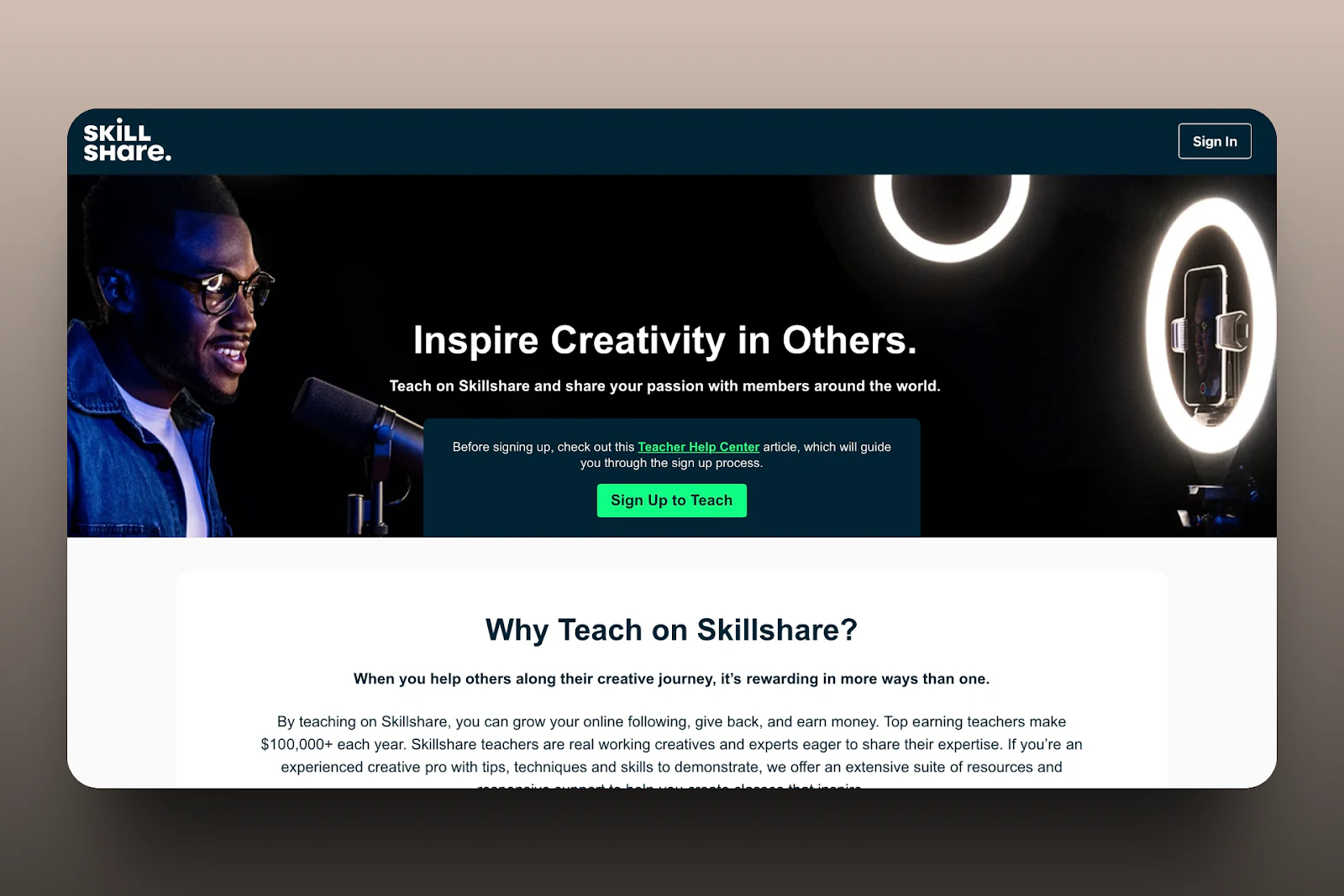 skillshare - alternatives à teachable les plus populaires
