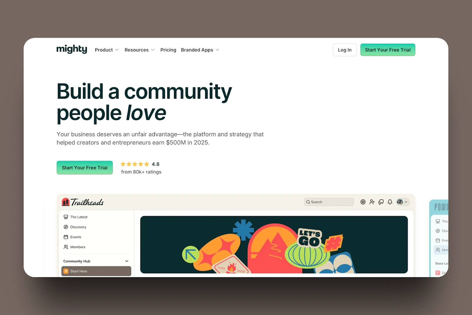 mighty networks - meilleures alternatives à teachable