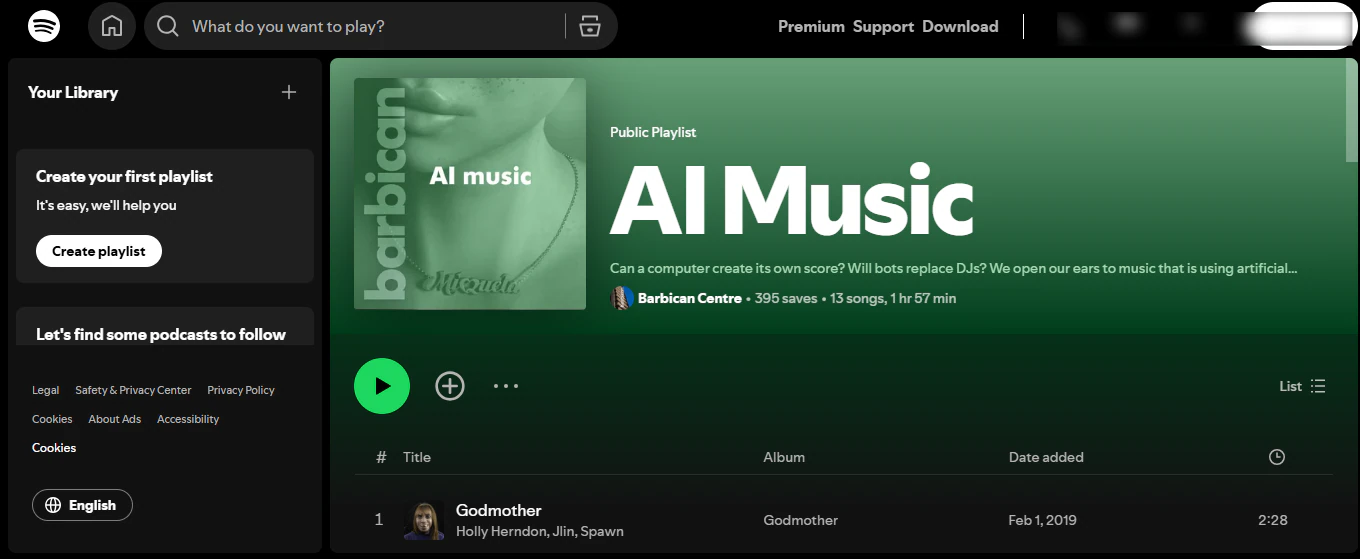 playlist de musique ia - loisirs rentables