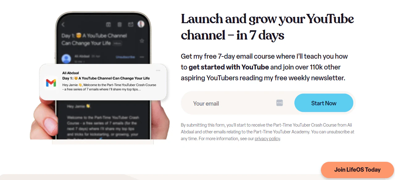 promotion d'une formation youtube pour les loisirs rentables