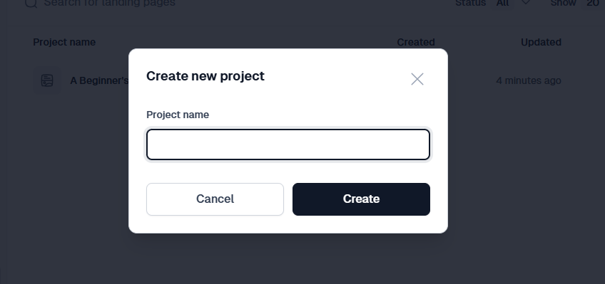Easytools: la section websites avec le bouton "Generate" - réglages d'identité visuelle