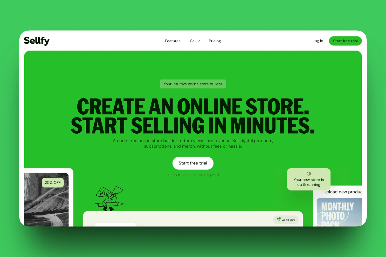 sellfy - plateformes pour vendre des ebooks